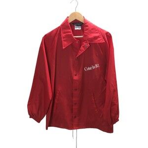 Vintage 80’s Sportsmaster Windbreaker Jacket Men's Size Medium Red Coke Is It!